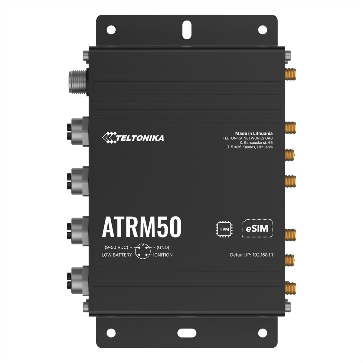 Teltonika ATRM50 – VPN-Router – 4×GbE, 5G, 3,4 Gbit/s, Dual-SIM & eSIM, Backup-WAN
