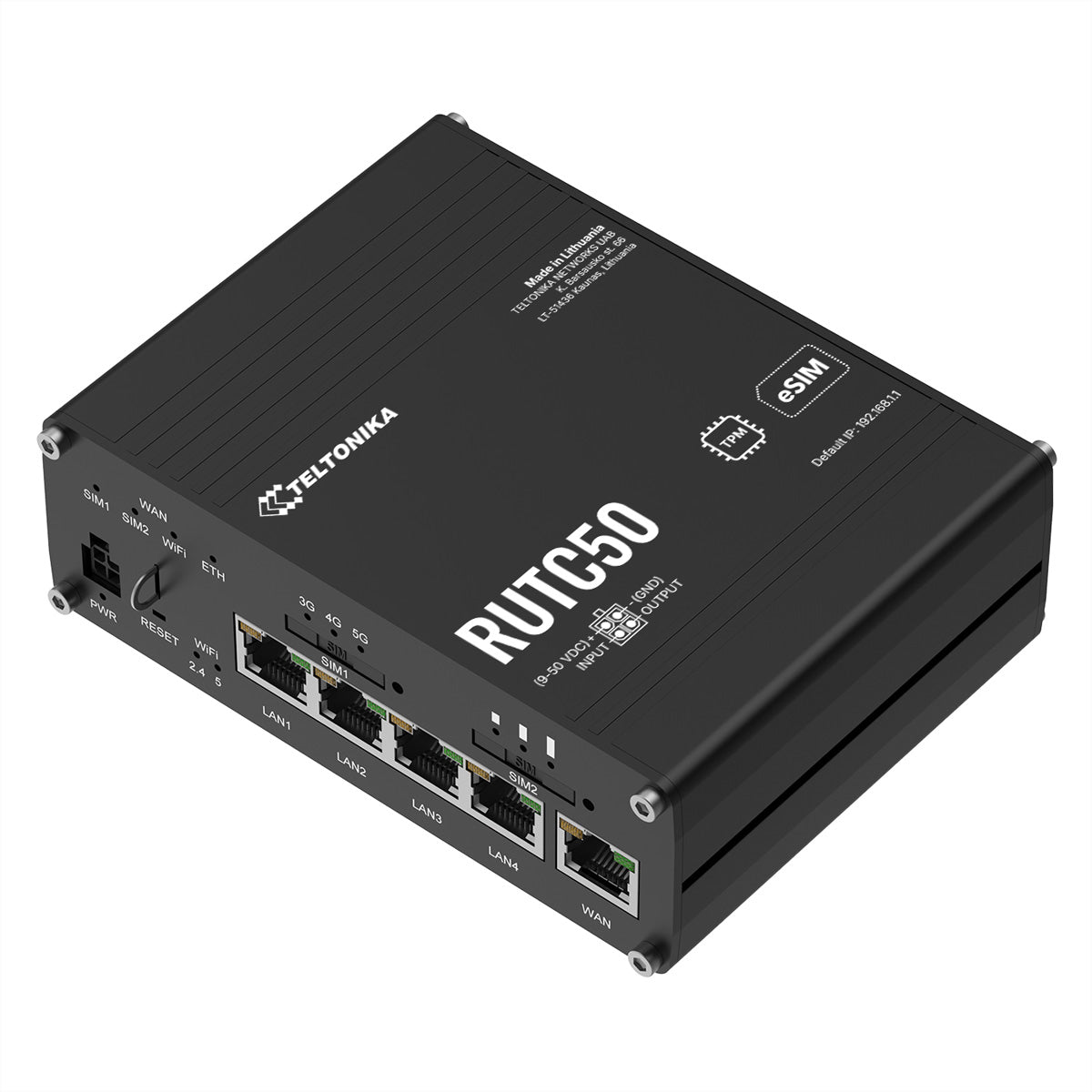 Teltonika RUTC50 – WLAN-Router – Wi-Fi 6 Dual-Band (2,4/5 GHz)