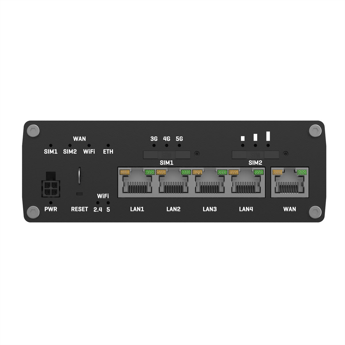 Teltonika RUTX50 – LTE/5G-Router, 5G (SA/NSA), Wi-Fi 5, bis 867 Mbit/s, Dual-SIM (eSIM), 4x RJ-45