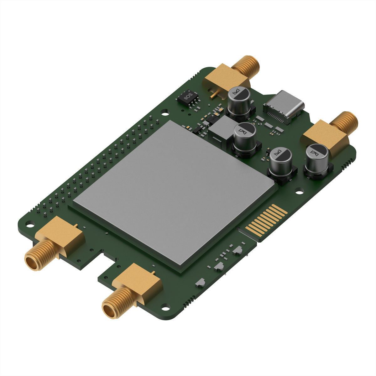 Teltonika EBD050 Calyx 5G – 5G-Modul (HAT), für Raspberry Pi 4/5, SMA-Stecker, 1× USB-C, 5 V, Grün