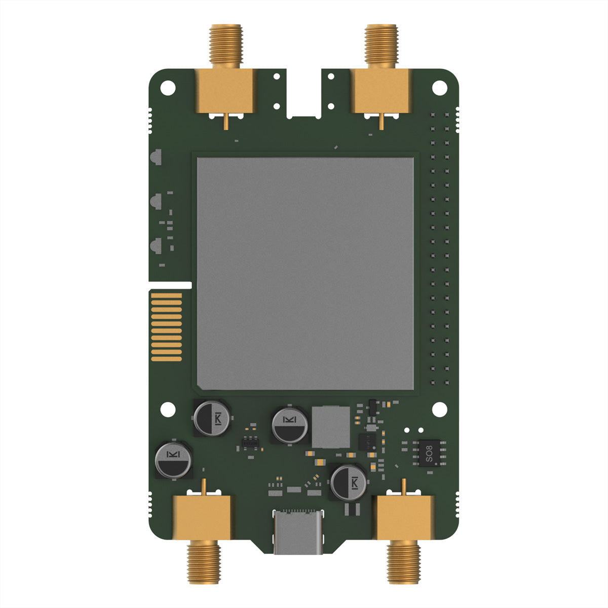 Teltonika EBD050 Calyx 5G – 5G-Modul (HAT), für Raspberry Pi 4/5, SMA-Stecker, 1× USB-C, 5 V, Grün