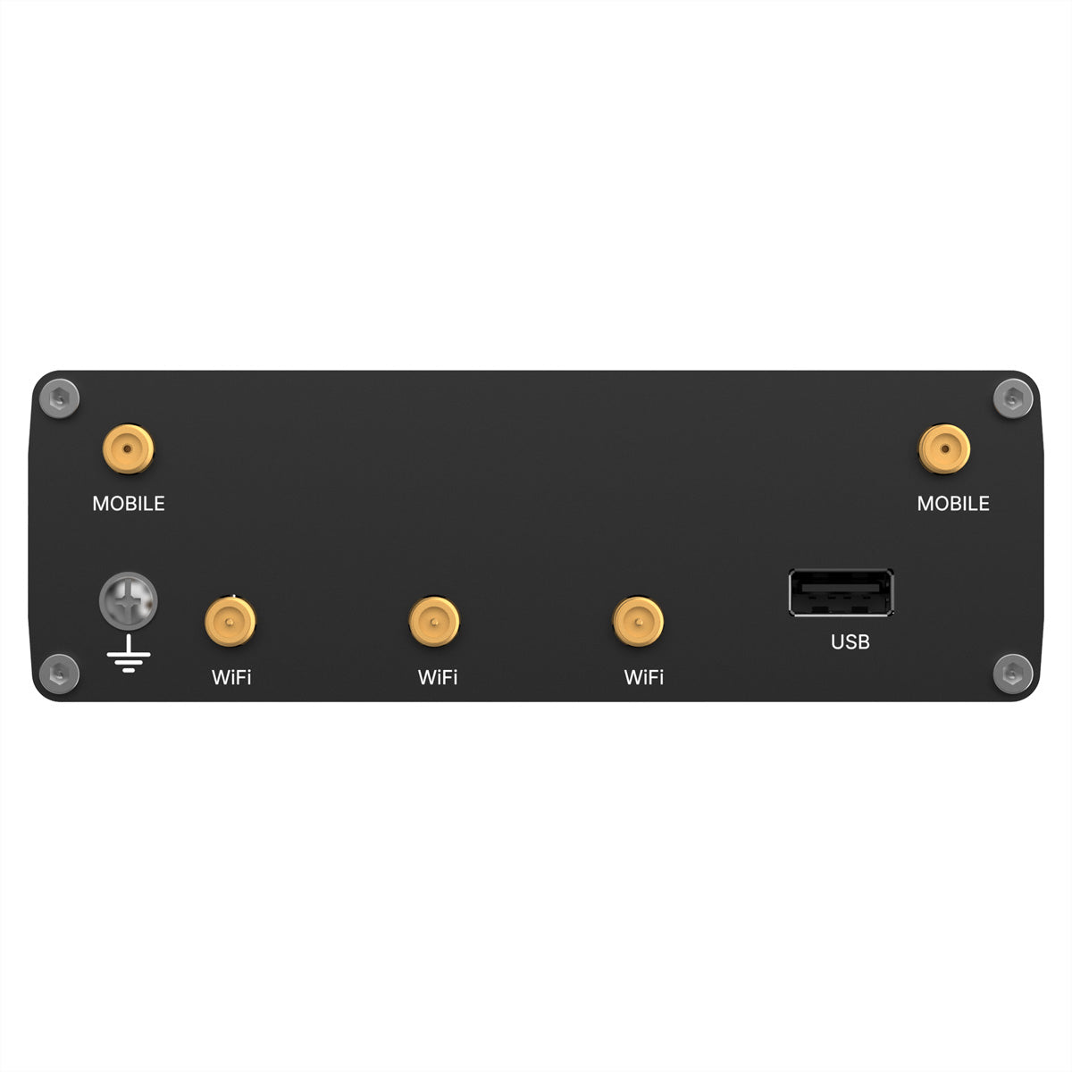 Teltonika RUTC41 VPN-Router – 4G LTE, Wi-Fi 6 Dual-Band, 5× 1G RJ-45, 1× USB, Dual-SIM, Schwarz