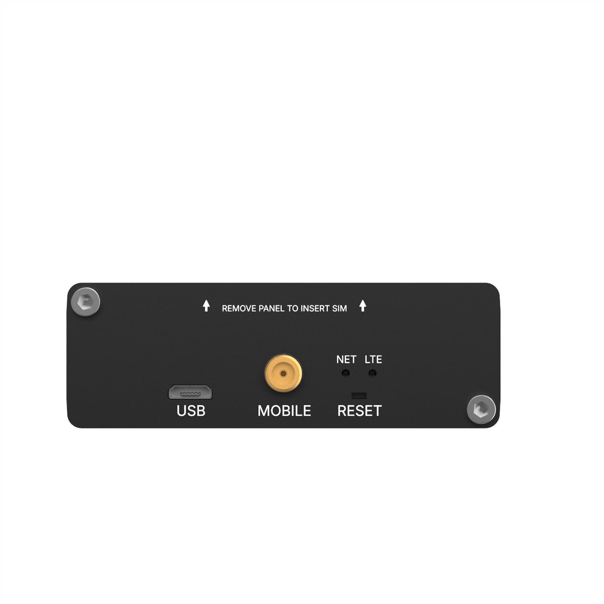 Teltonika TRM142 – 4G Modem, 2G/3G/4G, RS‑232 & Micro‑USB, Mini‑SIM, 9–30 V DC, Schwarz