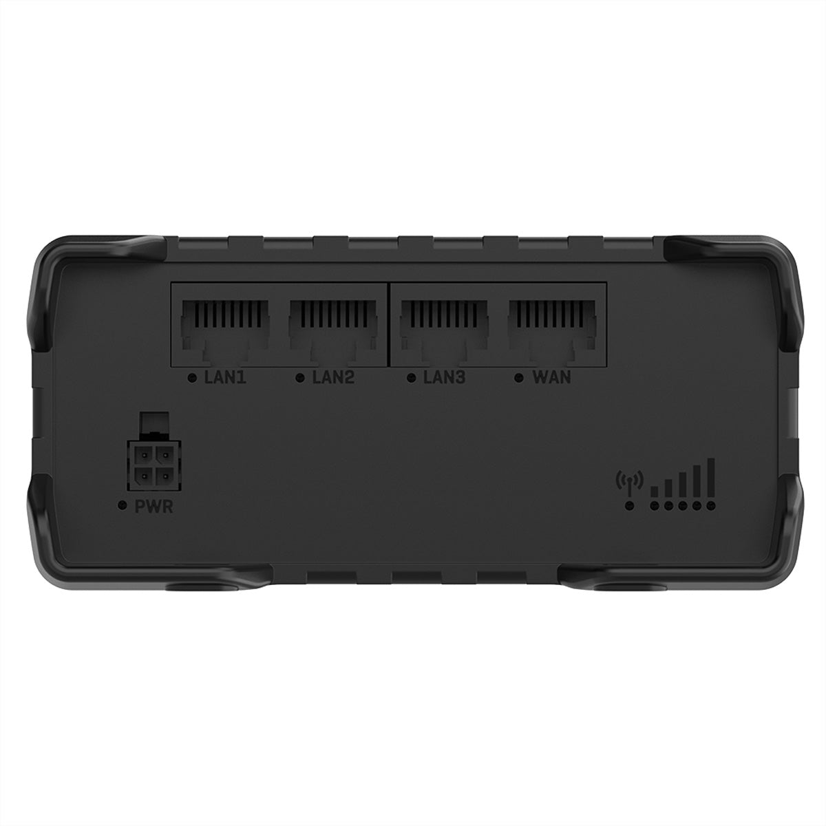 Teltonika RUT981 – LTE-Router, Wi-Fi 4, 2,4 GHz, 3x LAN (Fast Ethernet), Dual-SIM und eSIM, Schwarz