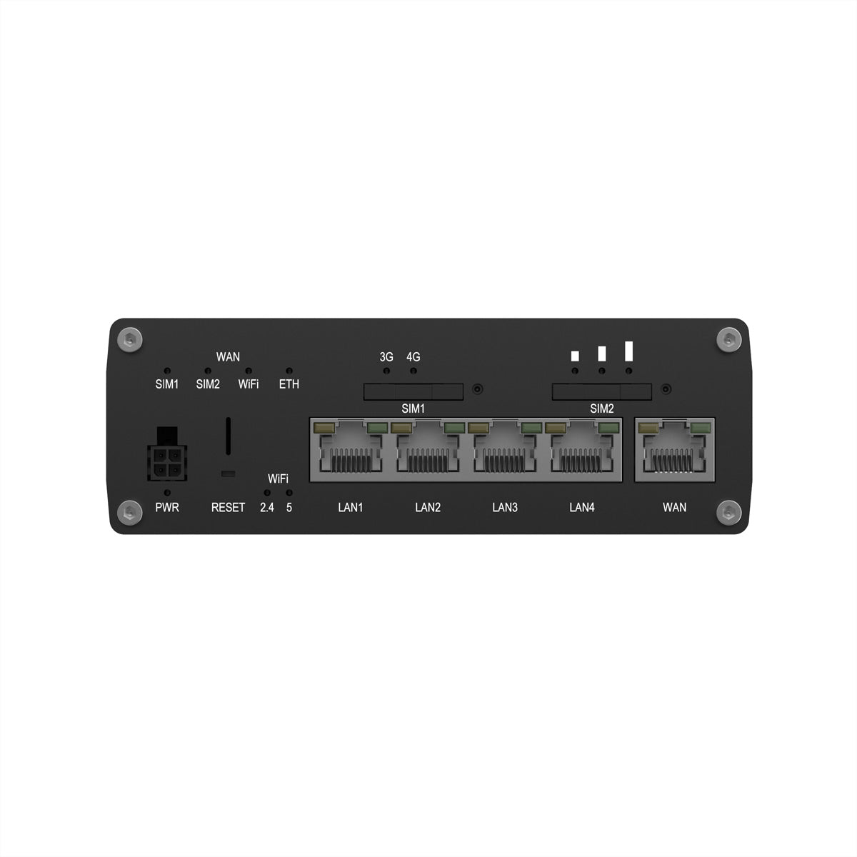 Teltonika RUTM16 WLAN-Router – Wi-Fi 5 (802.11ac), Dual-Band, Cat-6 LTE (eSIM), 4× 1G LAN, RJ-45 WAN