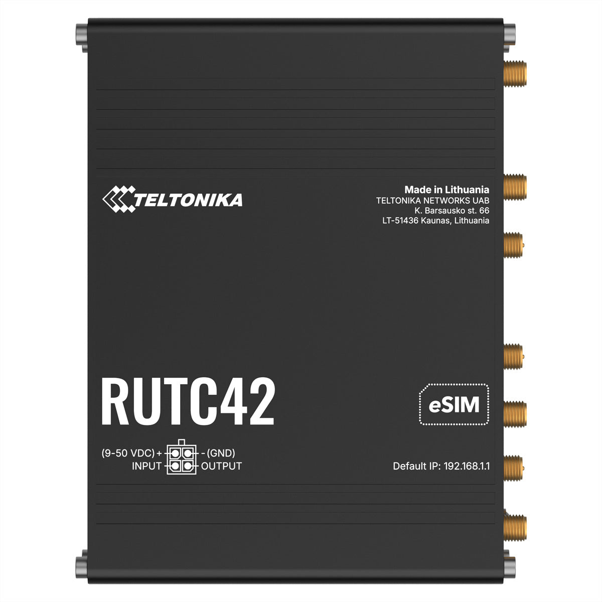 Teltonika RUTC42 – WLAN-Router – Wi-Fi 6 Dual-Band (2,4/5 GHz), GbE