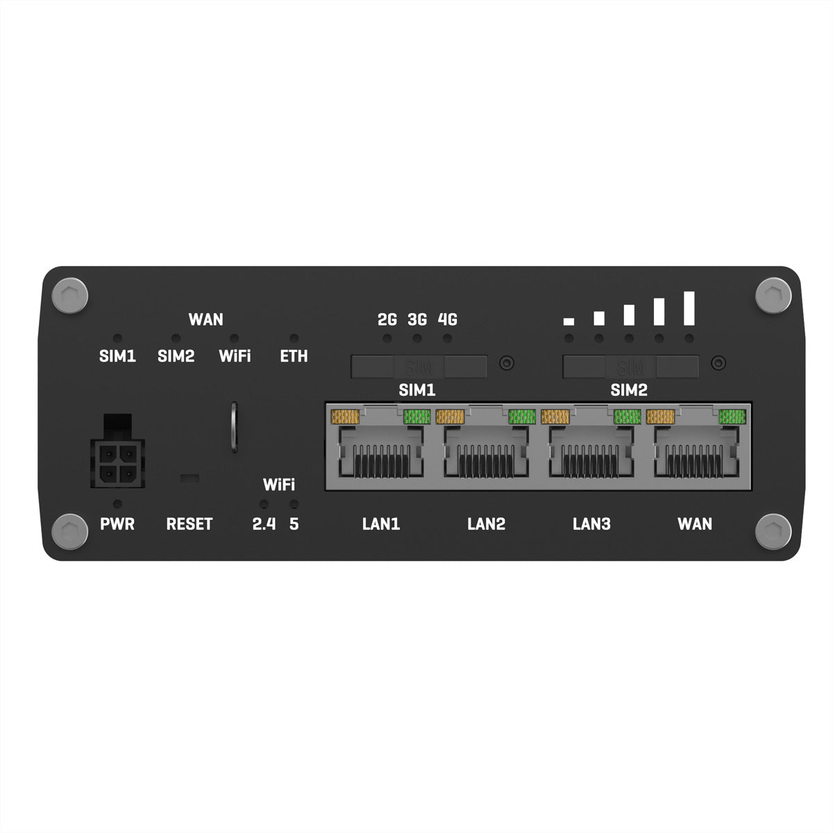 Teltonika RUTX11 – 4G Router, Wi-Fi 5, Dual-Band (2,4/5 GHz), bis 300 Mbit/s, 4× GbE, Dual SIM (eSIM), Schwarz