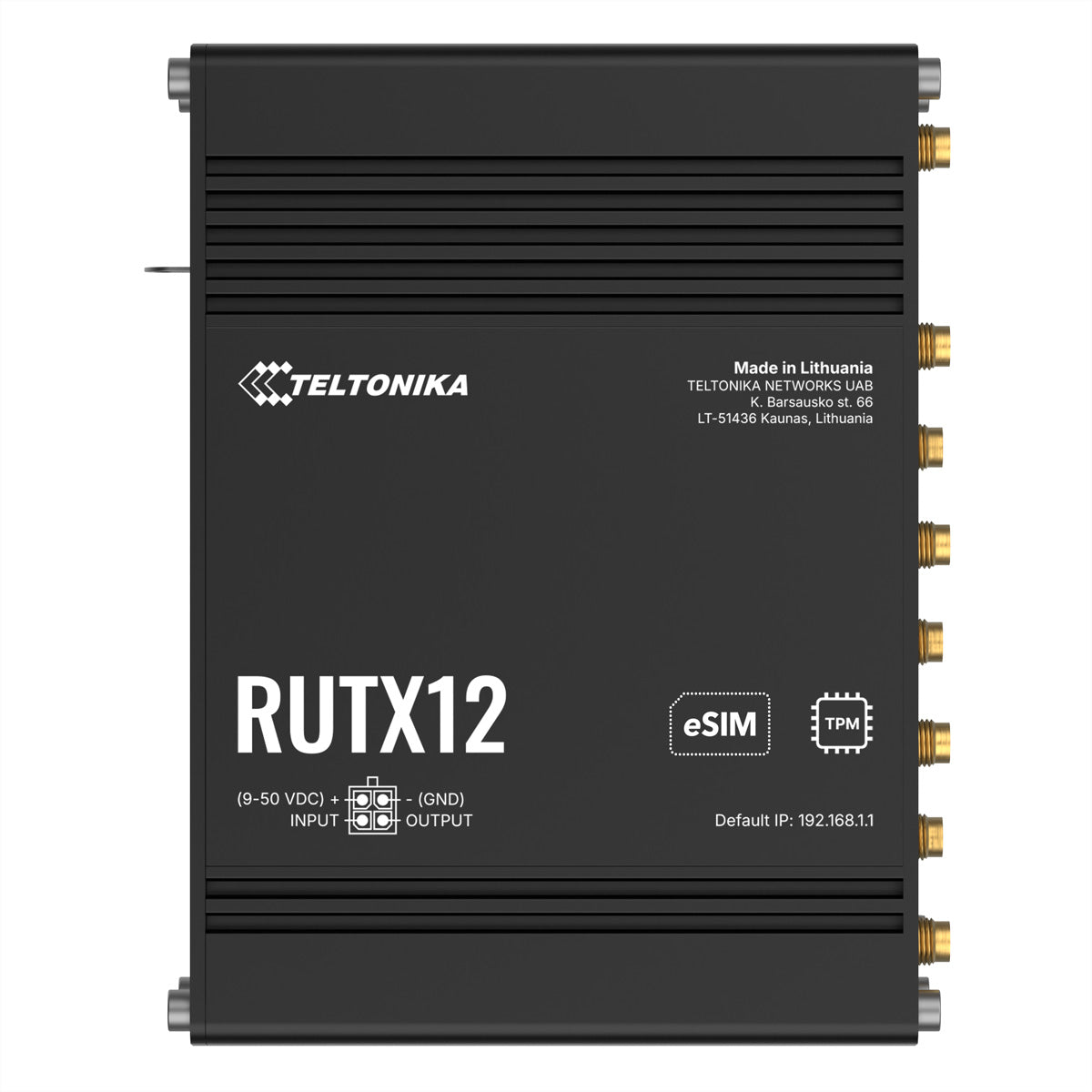Teltonika RUTX12 – WLAN-Router – Wi-Fi 5 Dual-Band (2,4/5 GHz)