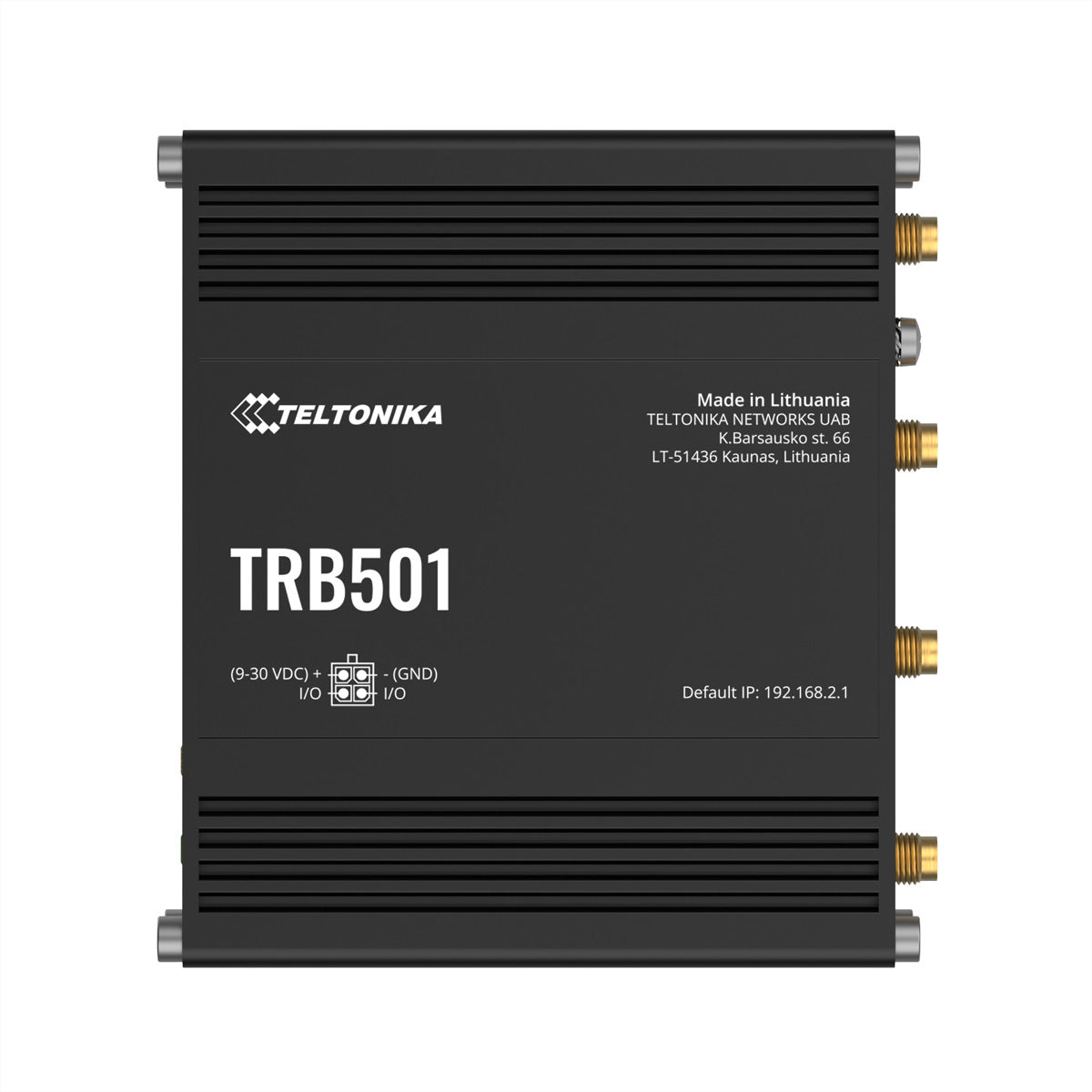 Teltonika TRB501 – 5G Router, 2,5GbE, eSIM, 4 abnehmbare SMA-Antennen, Schwarz