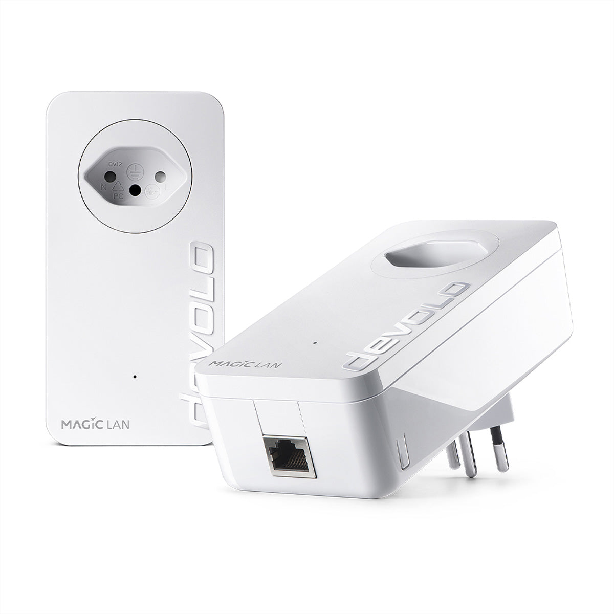 Devolo Magic 2 LAN Starter Kit – Powerline 2400 Mbit/s, 1× 1G RJ‑45, Weiss, 2er-Set