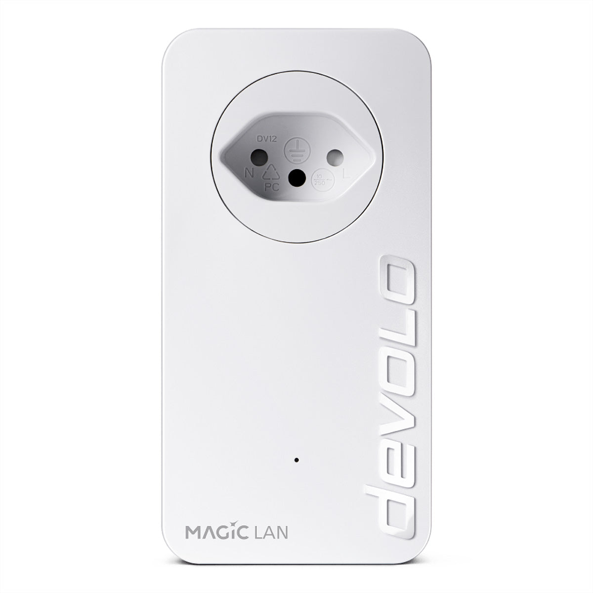 Devolo Magic 2 LAN – Powerline-Kit (2er-Set) – 2400 Mbit/s, 3× Gigabit-LAN + 1× Gigabit-LAN, Weiss