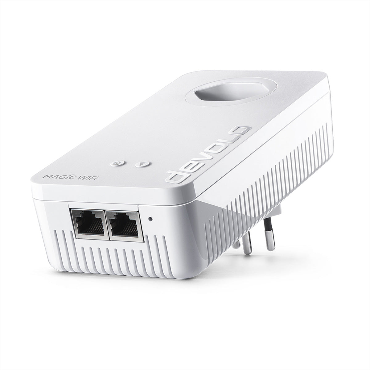 Devolo Magic 2 Wi‑Fi 6 next – Powerline-Adapter – Powerline 2,4 Gbit/s, 2× RJ‑45 1G, integrierte Steckdose