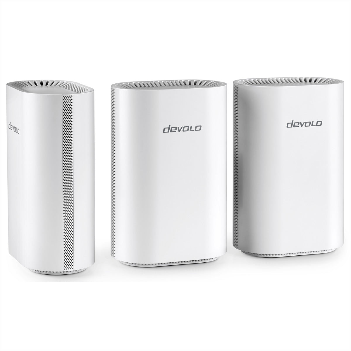 Devolo BE9300 Mesh-Set (3er) – Wi-Fi 7, Tri-Band (2,4/5/6 GHz), bis 9,3 Gbit/s, je 1× 2,5GbE, 3× 1G
