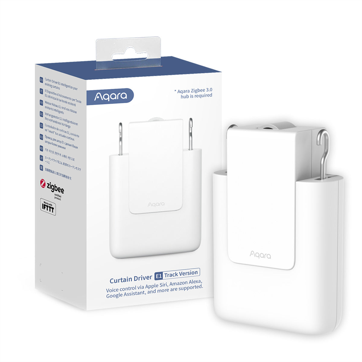 Aqara E1 – Zubehör – Akku (eingebaut), Schienenversion – für Amazon Alexa, Google Assistant, Apple HomeKit