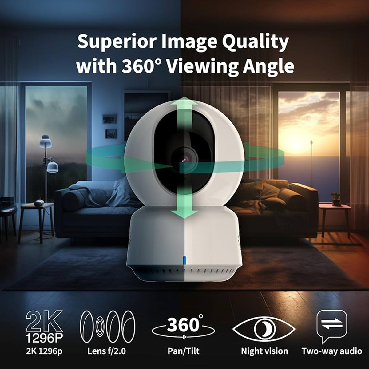 Aqara E1 PTZ – 2 MP – IR 10 m – WLAN – Indoor