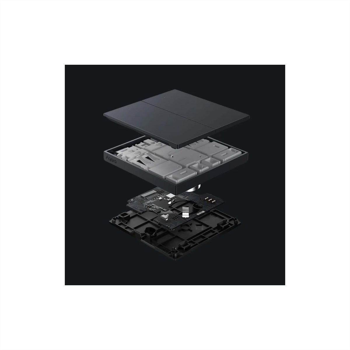 Aqara T1 – Smart-Taster – Zigbee 3.0, programmierbar (bis 7 Aktionen) – für Aqara, Apple HomeKit – Grau