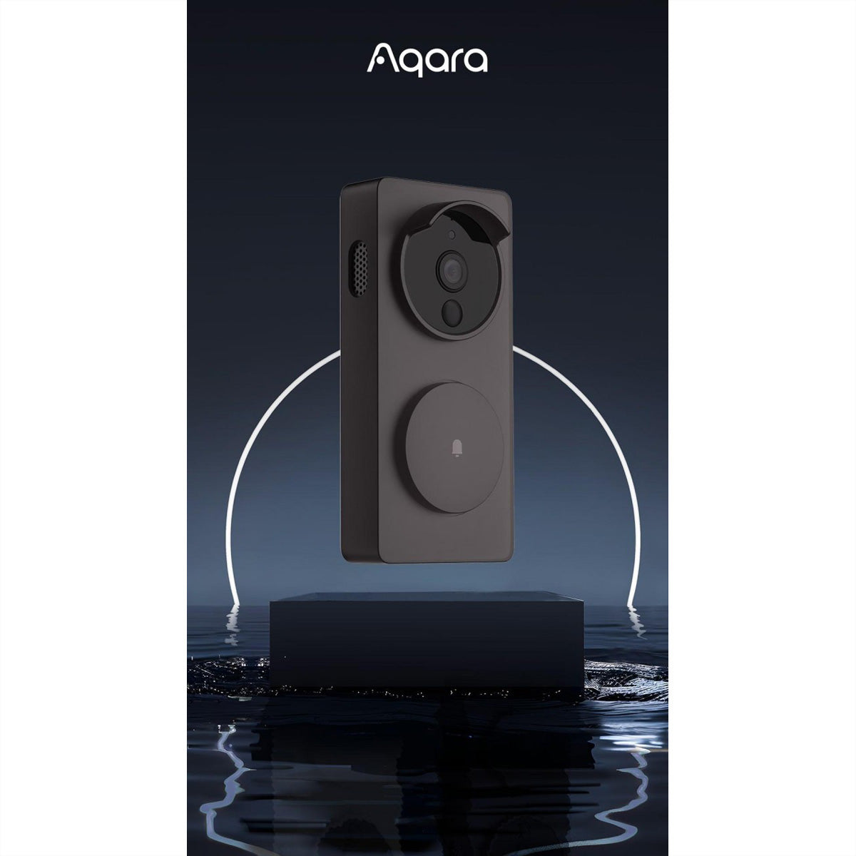 Aqara Türklingel-Zubehör – Wasserdichtes Gehäuse für Smart Video Doorbell G4, Schwarz