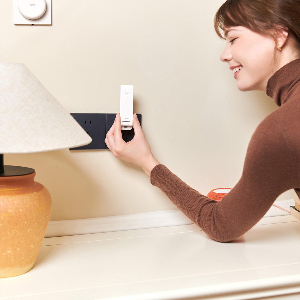 Aqara Hub M100 – Smart-Hub/Bridge – Matter, Zigbee, Thread – für Apple HomeKit, Google Home, Amazon Alexa