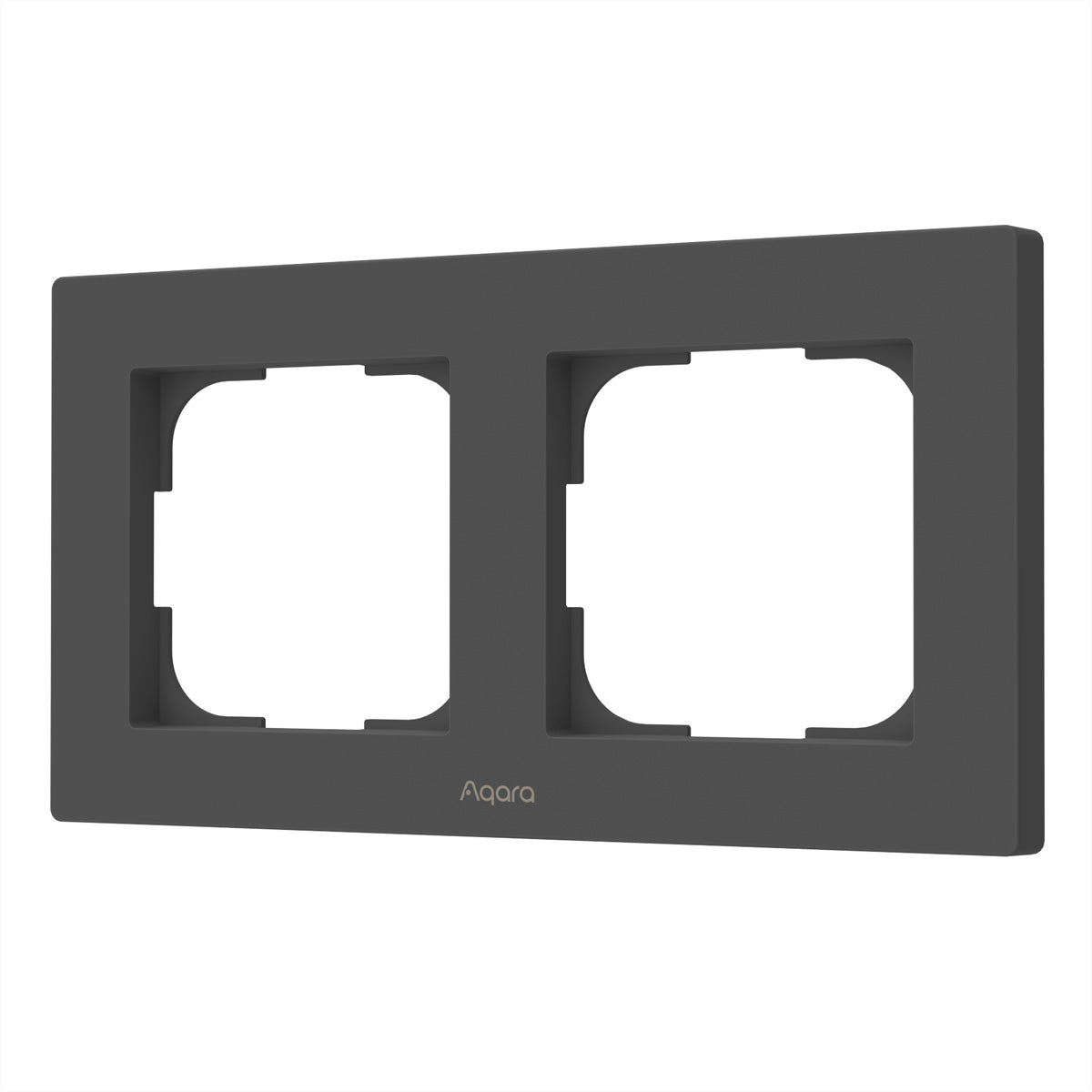 Aqara UP Abdeckrahmen – 2-fach, Grau, für EdizioDue-Schalterprogramm