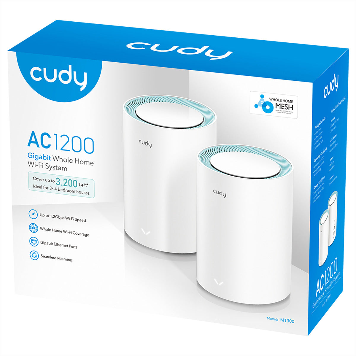 Cudy M1300 – Access Point – Wi‑Fi 5 (2,4/5 GHz), 1,2 Gbit/s, GbE