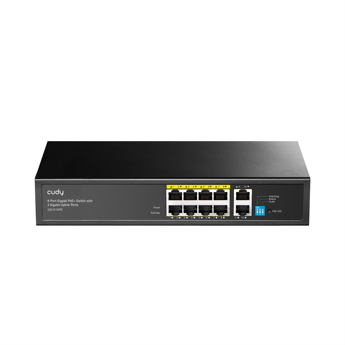 Cudy GS1010PE – Netzwerk-Switch – 10×GbE, PoE+ 120 W, 1U