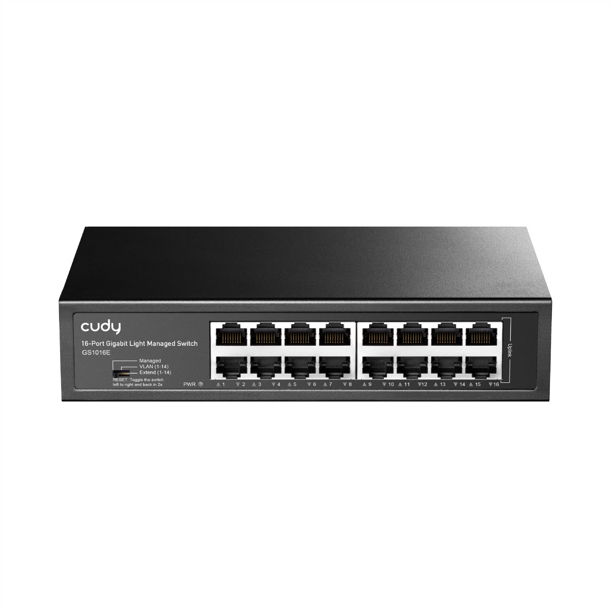 Cudy GS1016E – Managed Switch – 16×GbE, L2, 19" Rack