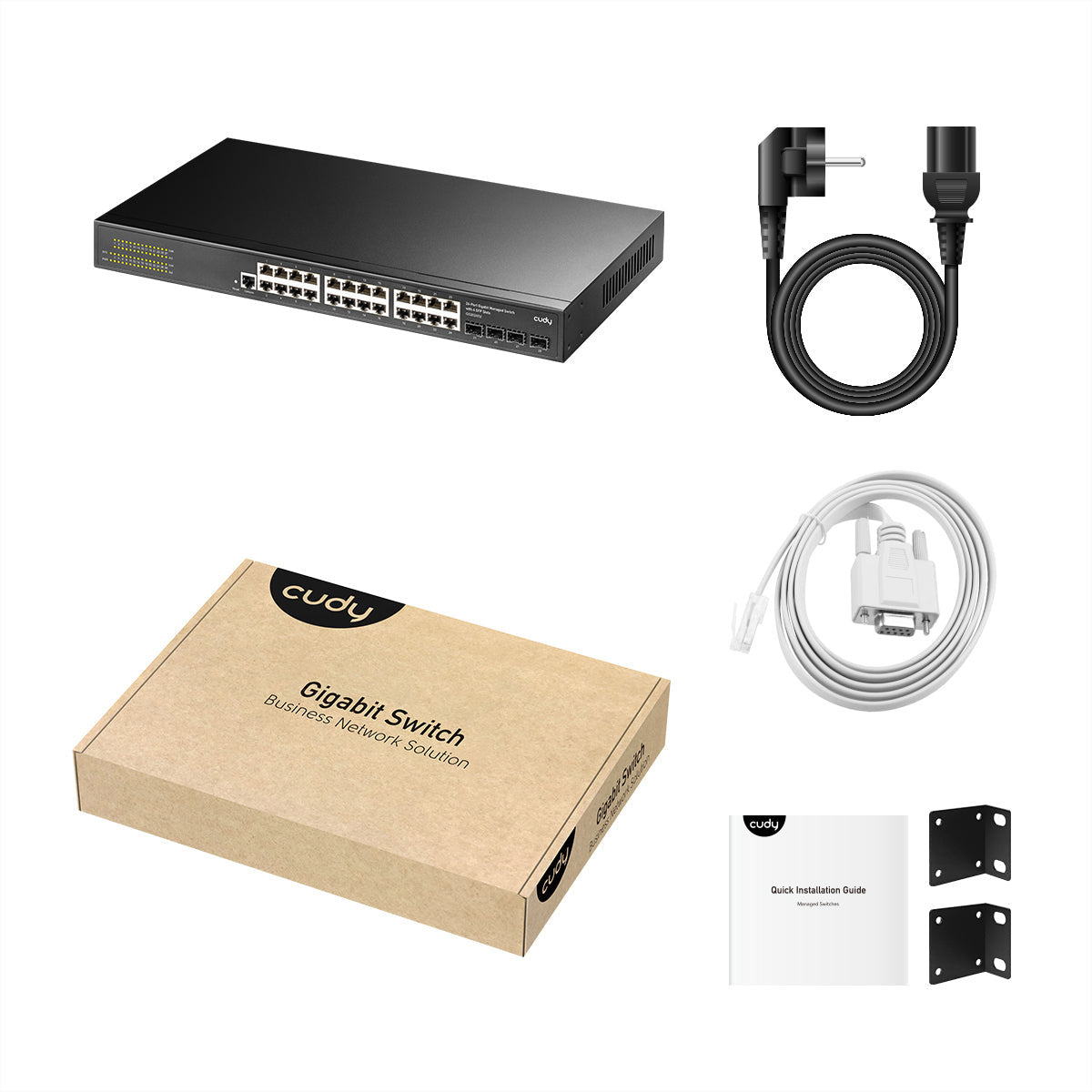 Cudy GS2024S2 – Managed Switch – 24×GbE, 4×SFP, L2/L3, 1U