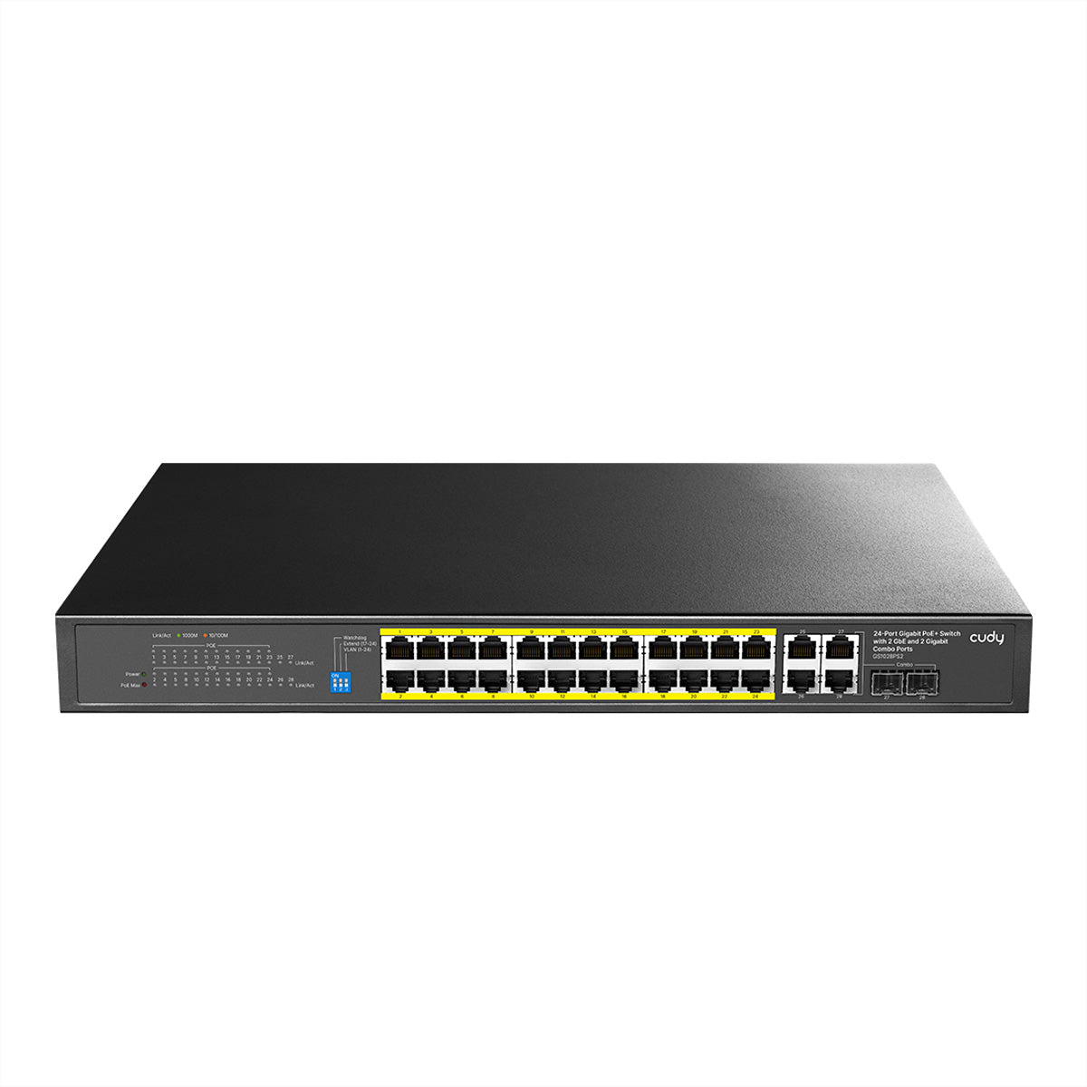 Cudy GS1018PS2 – Switch – 18×GbE, 2×SFP, PoE+ 200 W, 19" Rack