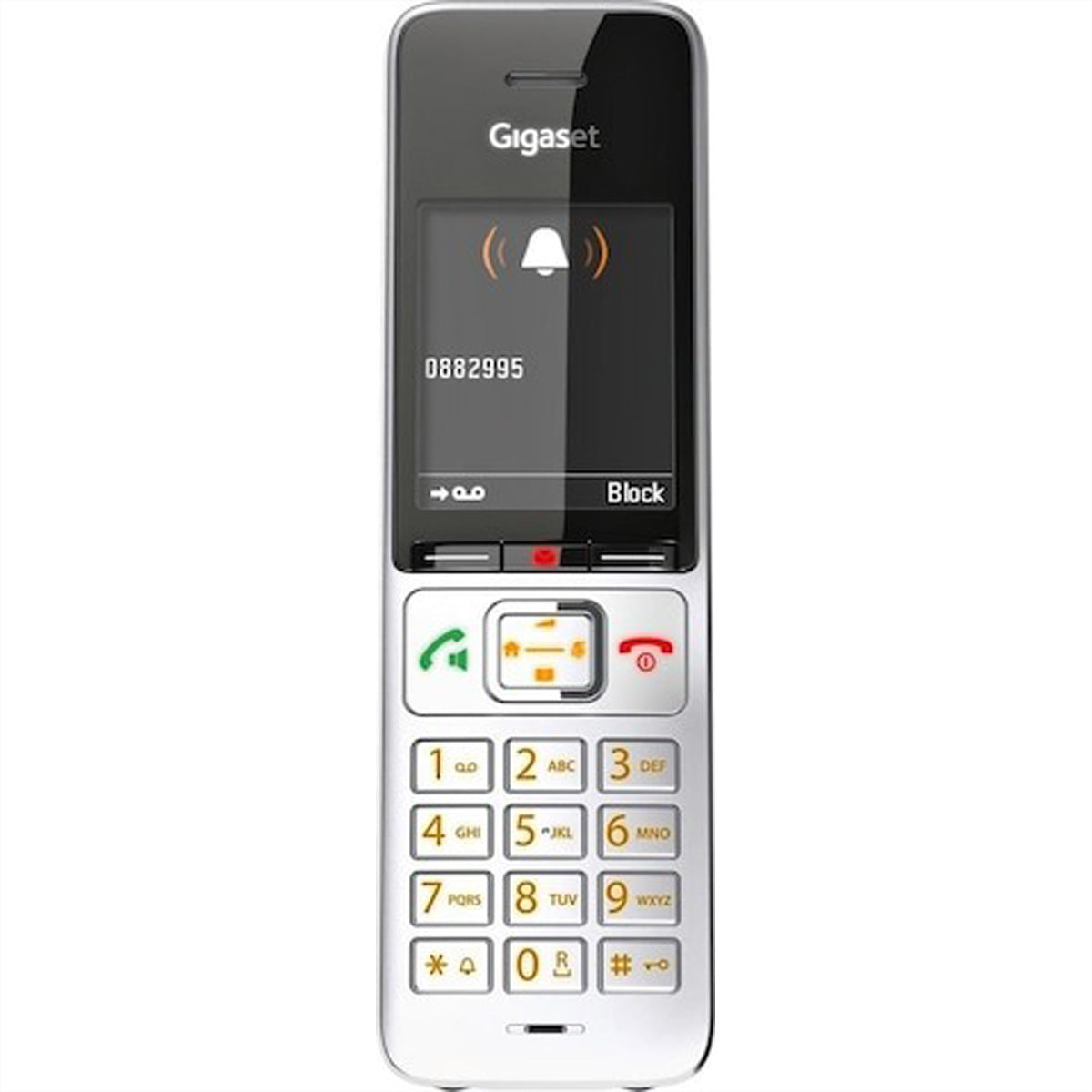 Gigaset Comfort 500A – DECT-Telefon mit Basis, 2,2", mit Anrufbeantworter, Freisprechen, silber