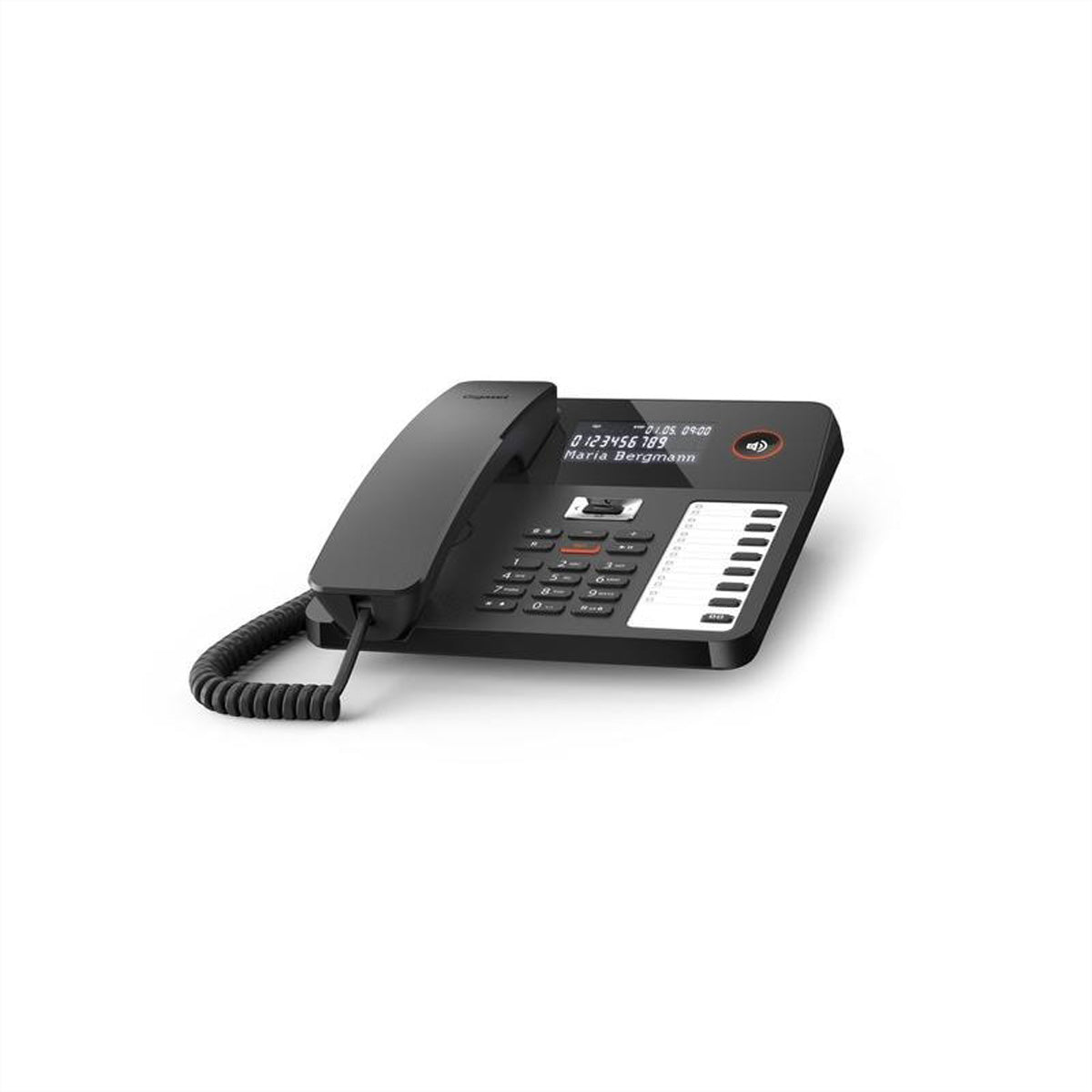 Gigaset DESK 800 A – DECT-Telefon, mit Anrufbeantworter, Freisprechen, Schwarz