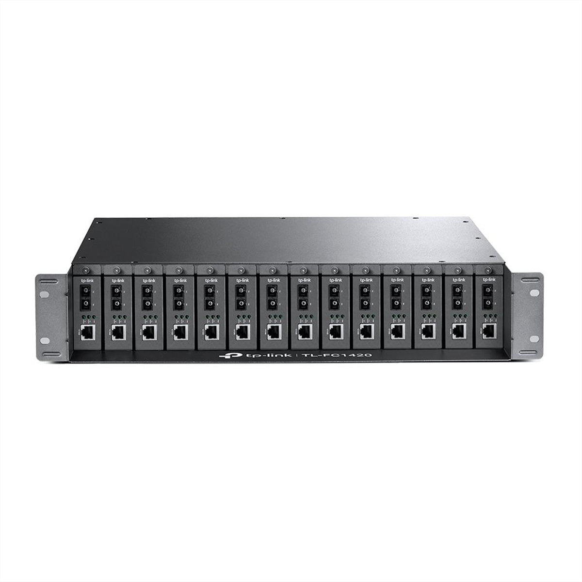 TP-Link FC1420 – Rack-Montagekit – 19", 2U, Platz für bis zu 14 Medienkonverter, für TP-Link FC-Serie