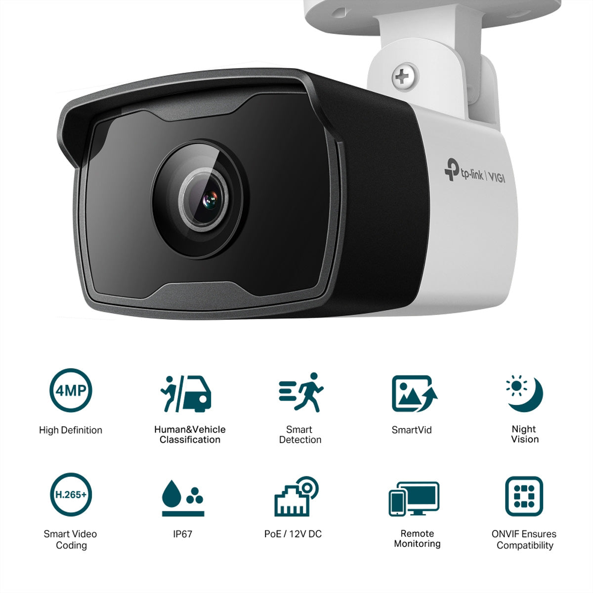 TP-Link VIGI C340I Bullet – 4MP – 2,8 mm – PoE – IP67