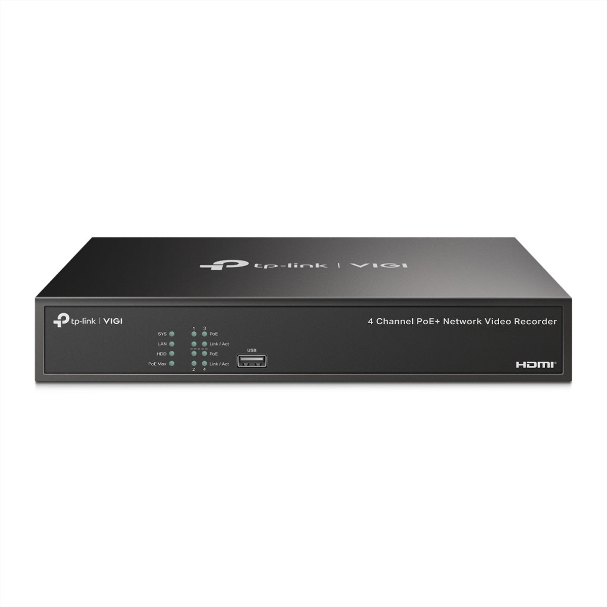 TP-Link NVR1004H-4P NVR – 4K – 4 CH, PoE 53 W – 10 TB