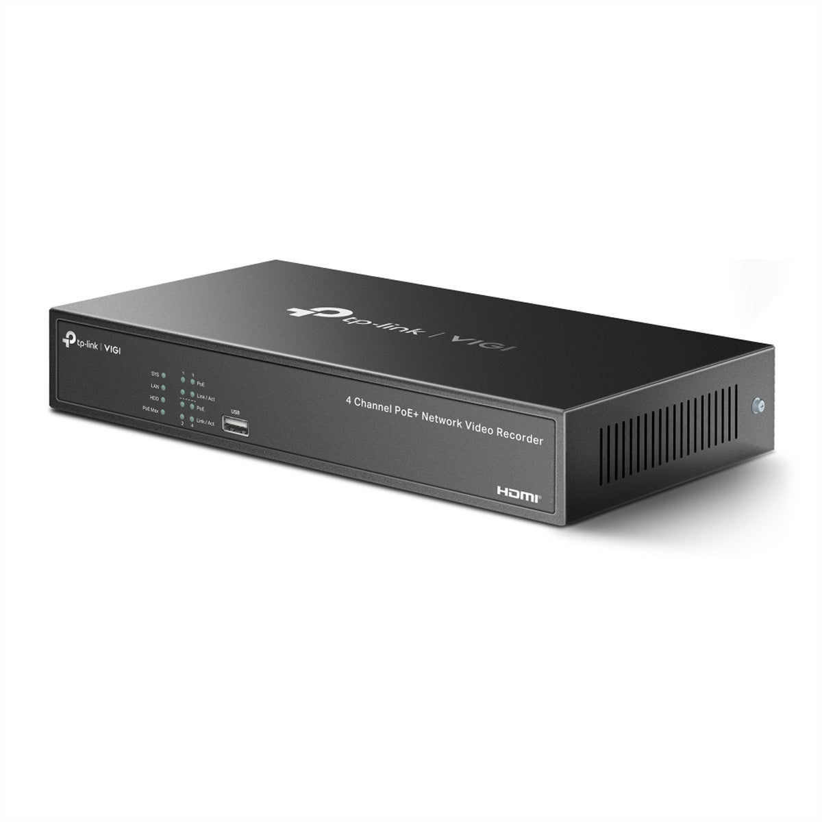 TP-Link NVR1004H-4P NVR – 4K – 4 CH, PoE 53 W – 10 TB