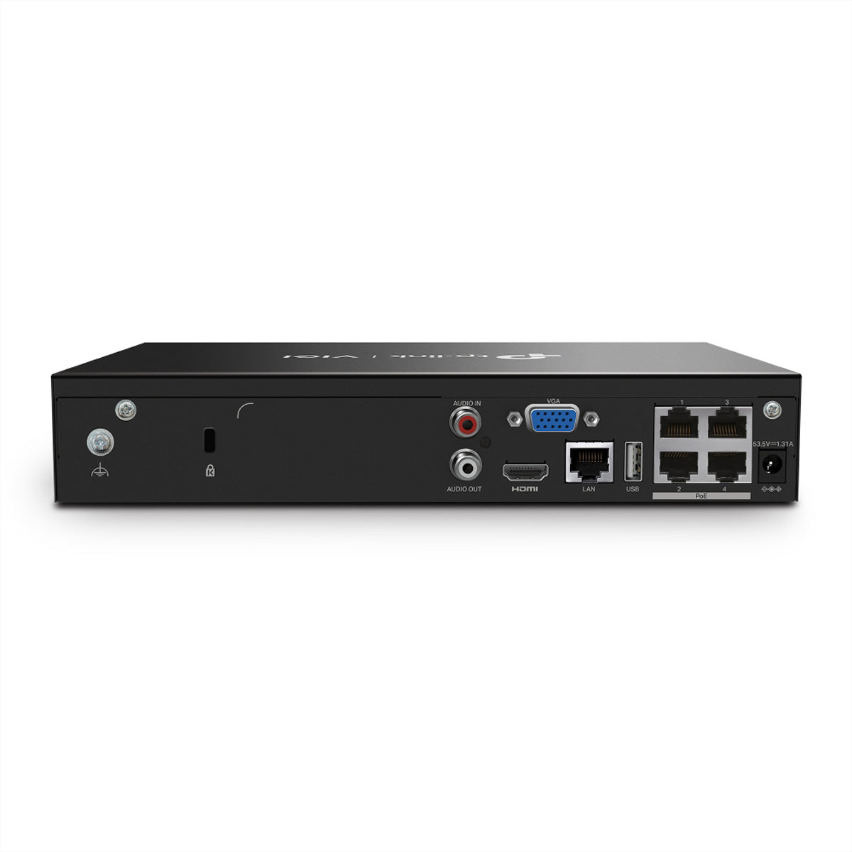 TP-Link VIGI NVR1004H-4P-2TB – 4K – PoE – 2 TB HDD – 4 Kanäle