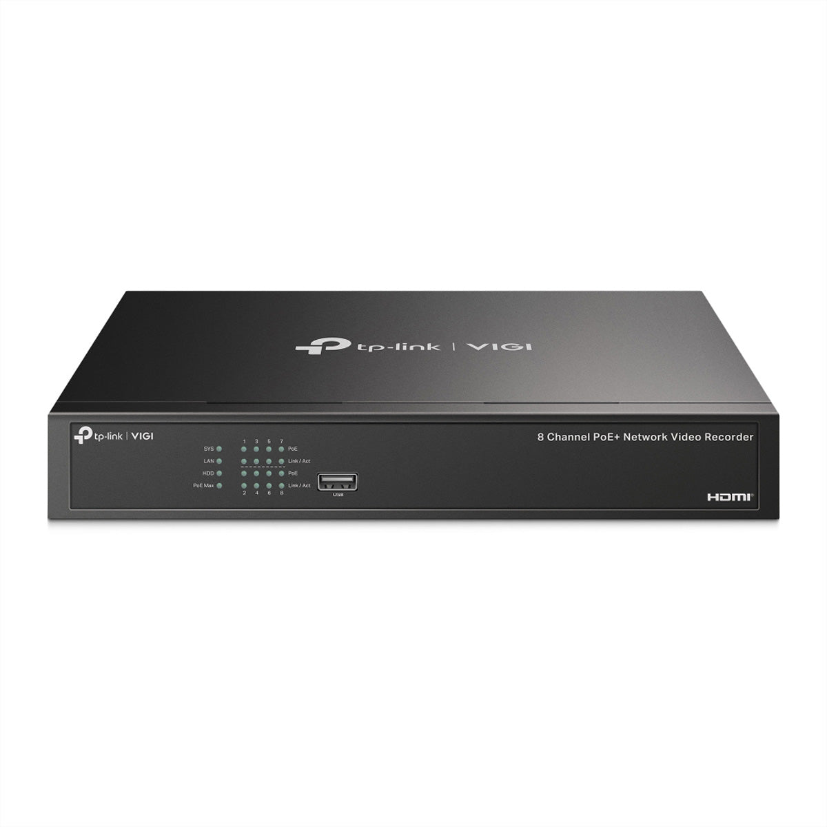 TP-Link VIGI NVR1008H (8 Kanäle) – NVR – 4K – PoE (119 W)