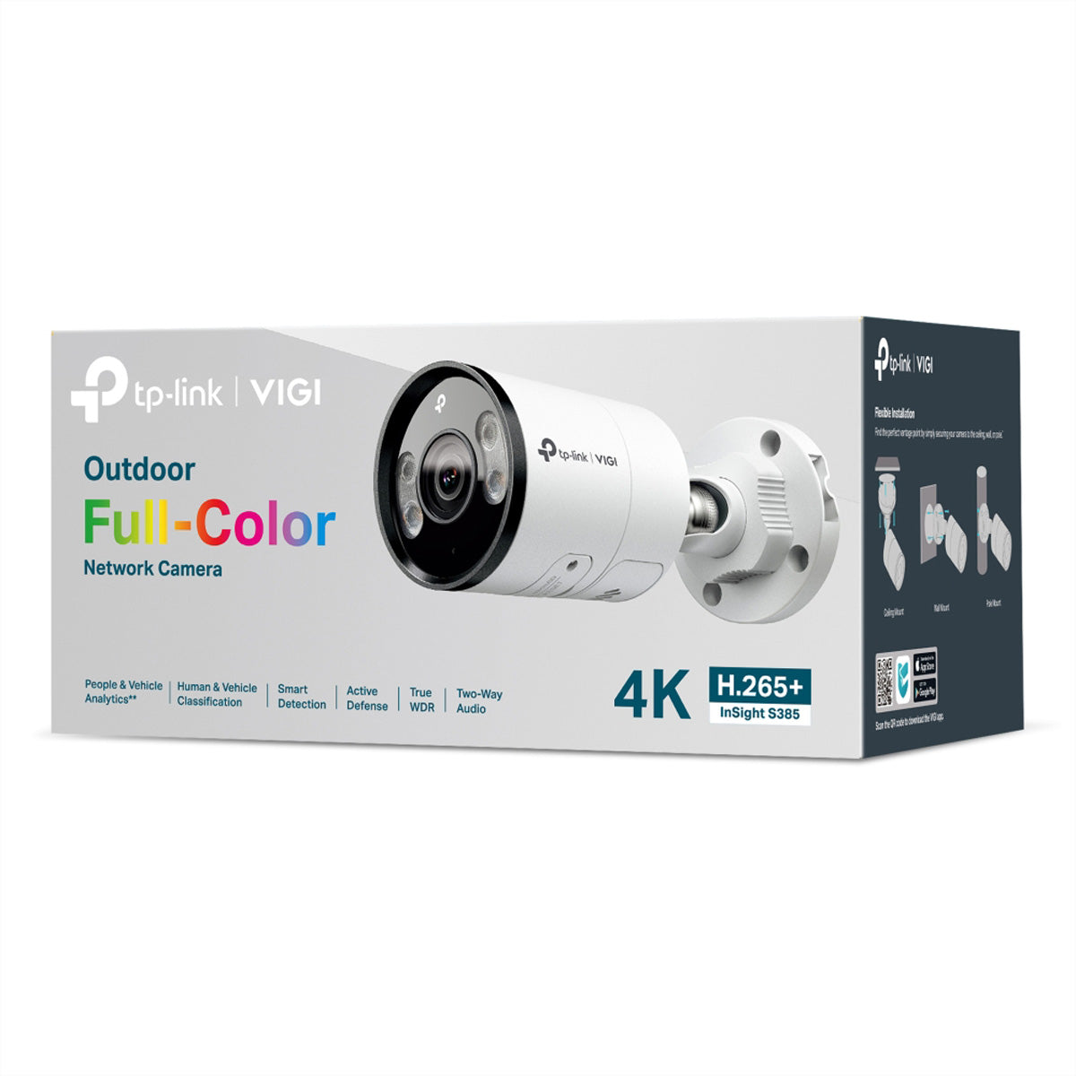 TP-Link InSight S385 Bullet – 4K – 4,0 mm – PoE – IP67