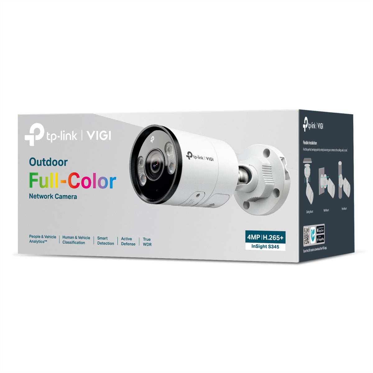TP-Link VIGI InSight S285 Bullet – 4MP – 2,8 mm – PoE – IP67 IK10