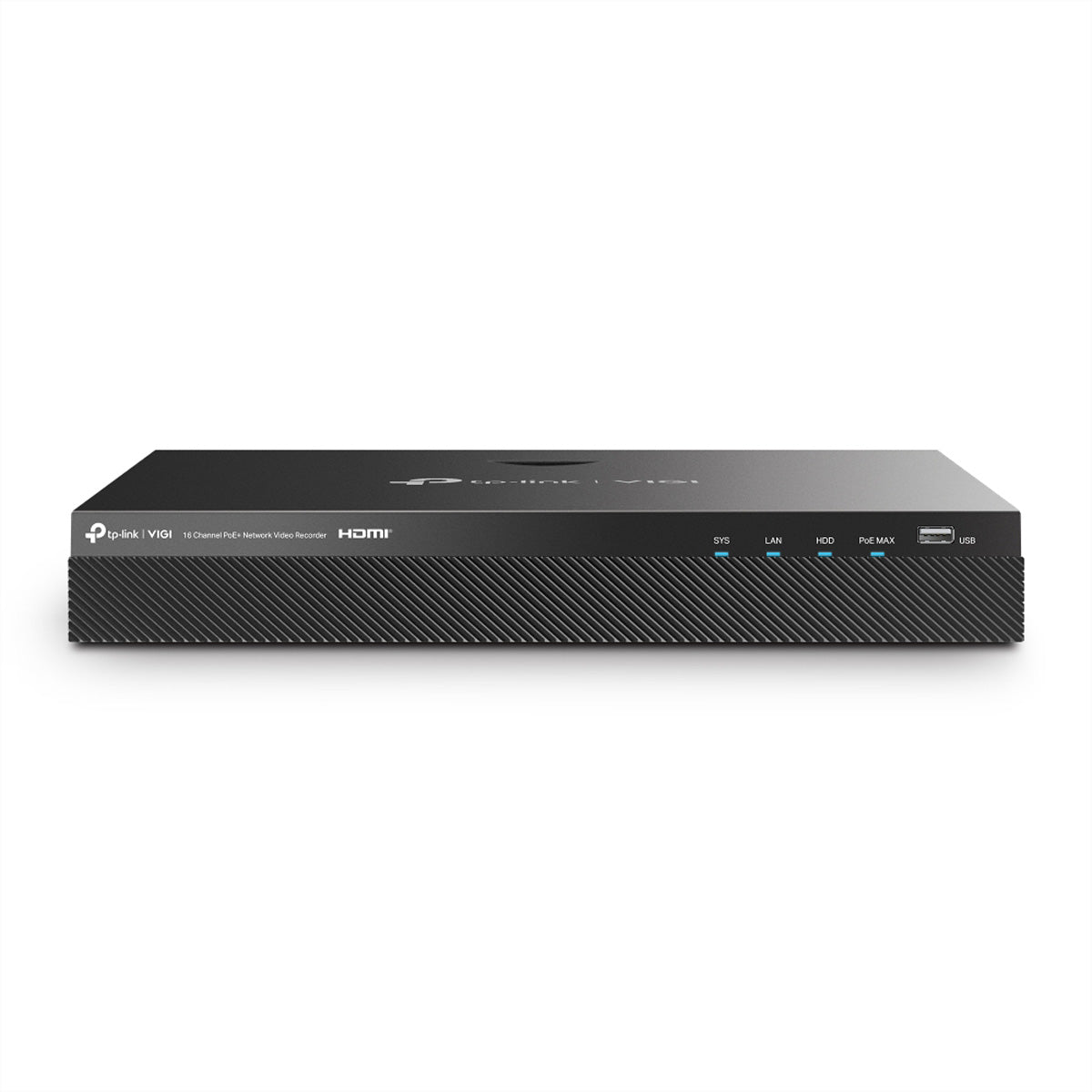 TP-Link VIGI NVR2016H-16MP – 19" Rackmount/Tower – 16 Kanäle – 4K HDMI – 16× PoE (140 W)