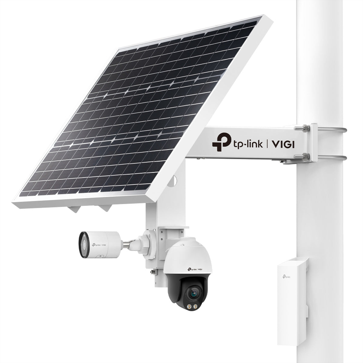 TP-Link VIGI SP9030 Solarpanel – 90 W – 31,2 Ah/10,8 V Li-Batterie – 3× DC-Ausgänge – IP66