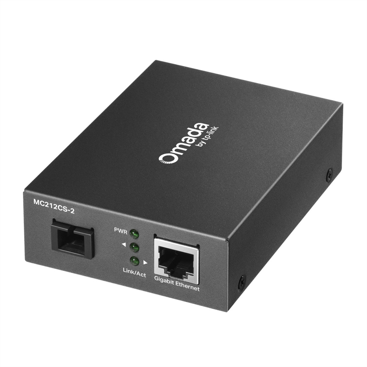TP-Link Omada MC212CS-20 Medienkonverter SC/UPC zu RJ-45 – 1 Gbit/s, Singlemode 1550 nm, 2 km