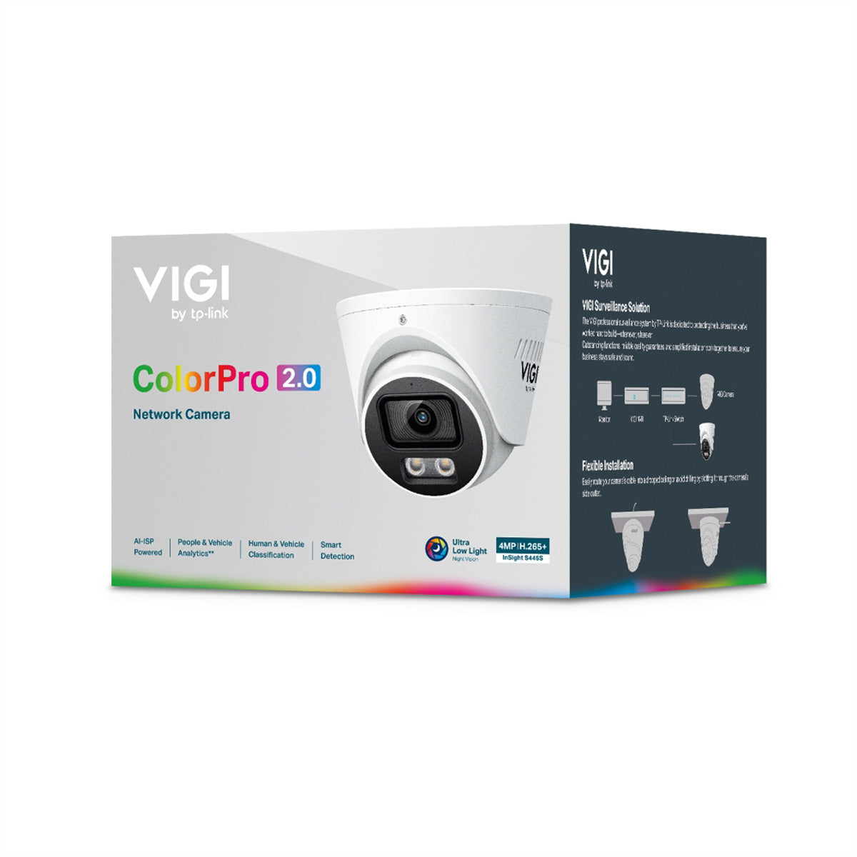 TP-Link VIGI S445S Turret – 4MP – 2,8 mm – PoE – IP67