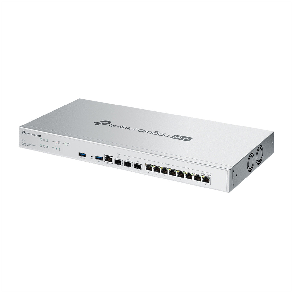 TP-Link G611 – VPN-Router – 8×GbE, 2×10G RJ45, bis 10×WAN, 500×IPsec, 1U