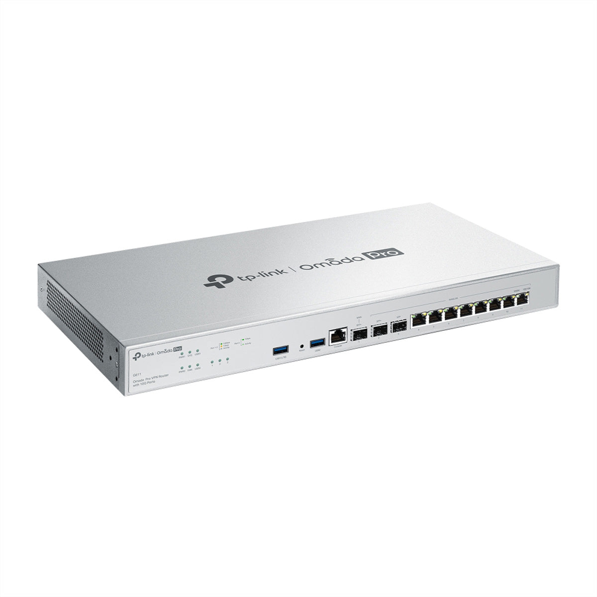 TP-Link G611 – VPN-Router – 8×GbE, 2×10G RJ45, bis 10×WAN, 500×IPsec, 1U