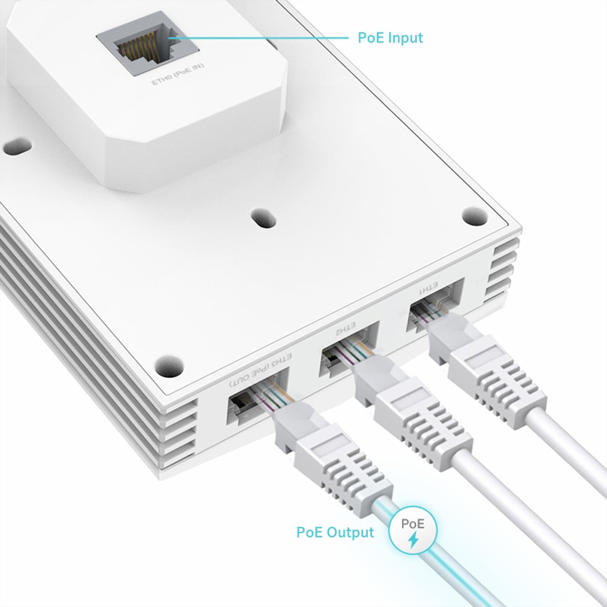 TP-Link AP7650 – Access Point – Wi‑Fi 6 (2,4/5 GHz), 3,0 Gbit/s, GbE, PoE, Wand/Decke