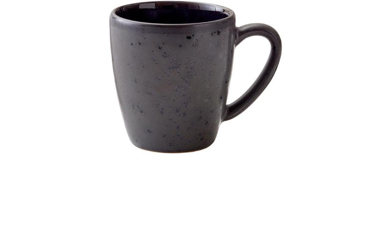 BITZ Kaffeetasse – 6er Set, 190 ml, Ø 6,8 cm, Steinzeug, Schwarz/Blau, spülmaschinenfest, mikrowellengeeignet