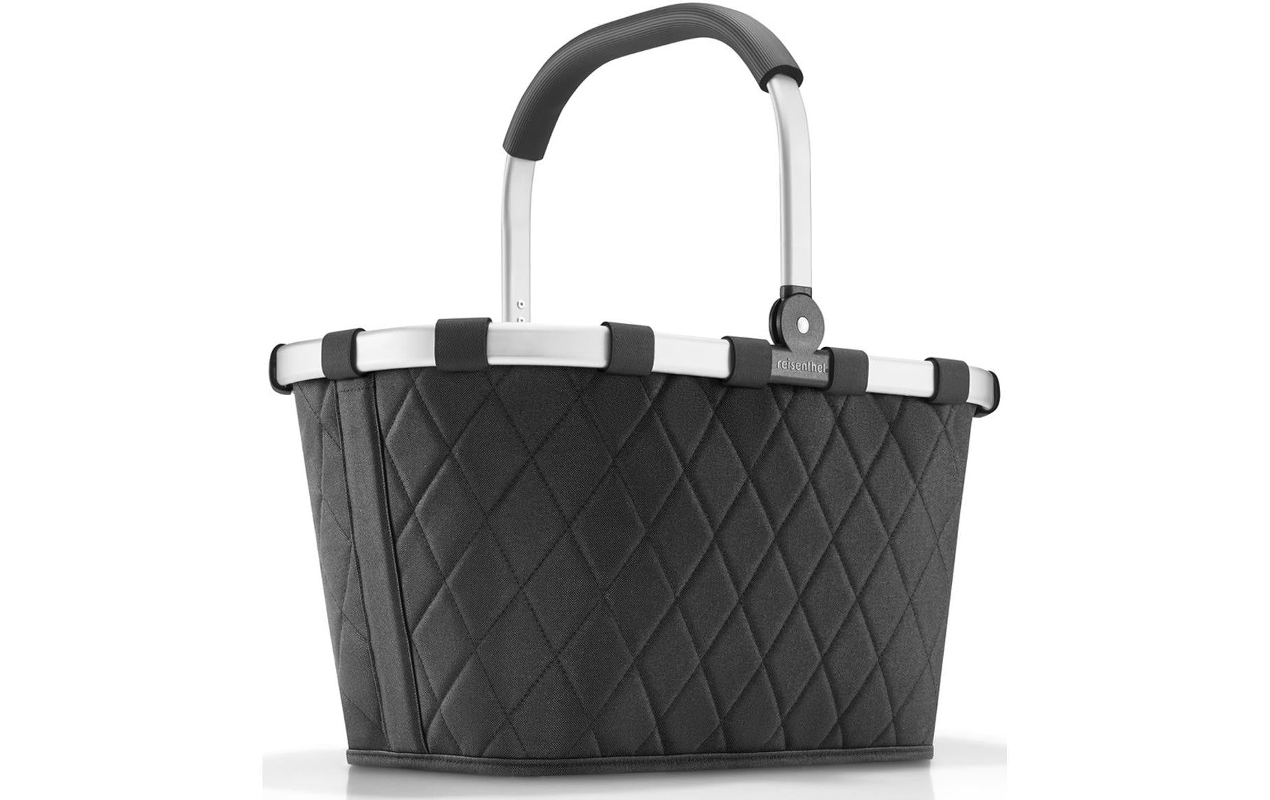 Reisenthel Stofftasche, Polyester, Motiv Rhombus Schwarz, 480×290×280 mm