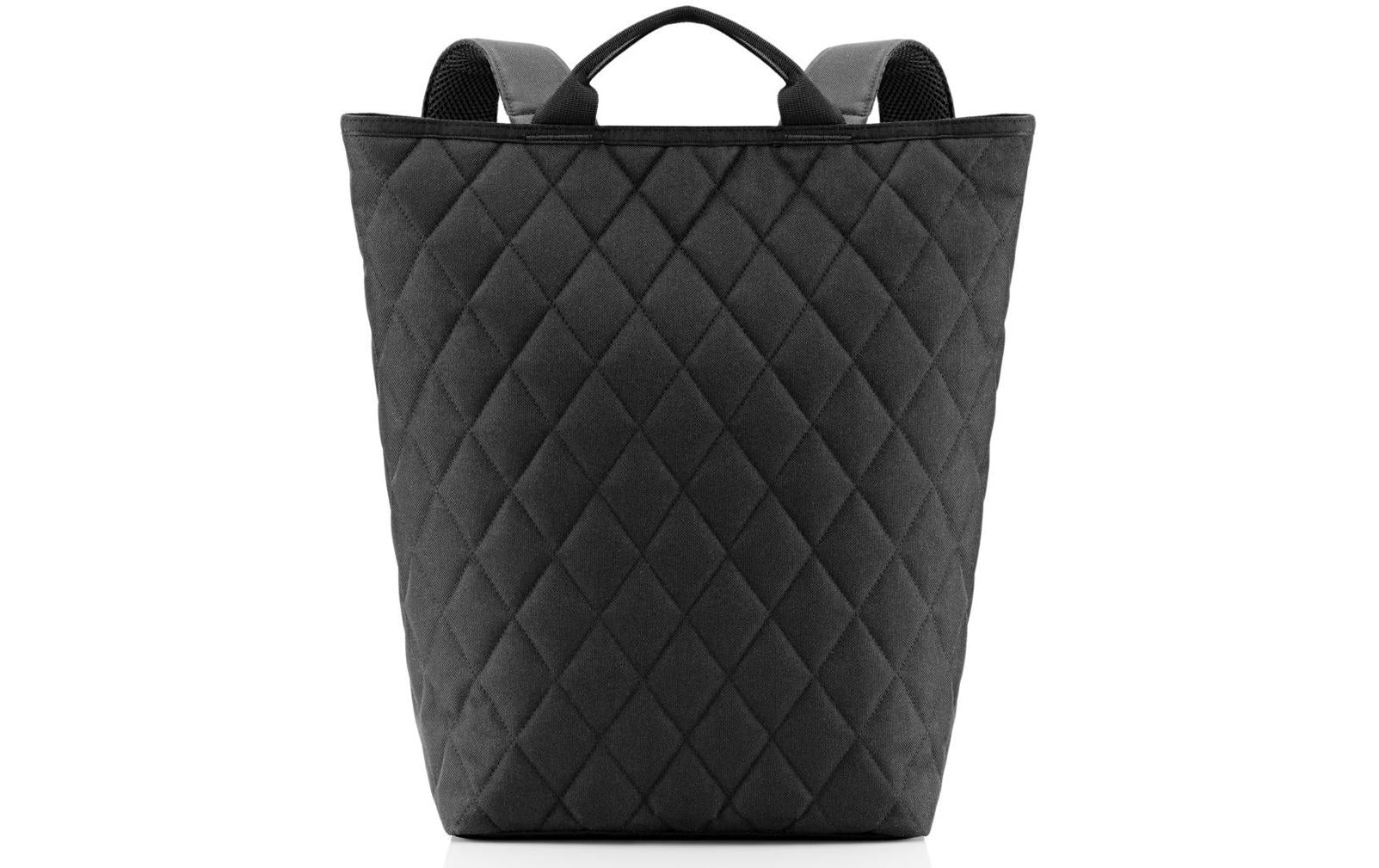 Reisenthel Einkaufstasche Shopper-Backpack – 16 l – 17 × 45 × 44 cm – Polyester – Rhombus Black