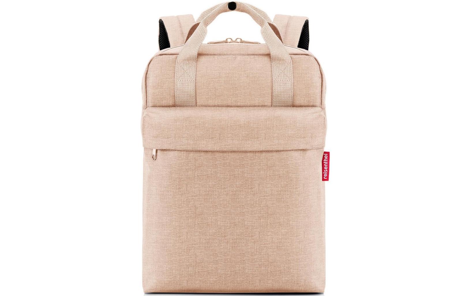 Reisenthel Allday Rucksack M – Lässiger Rucksack – 15 l, Polyester, beige (Twist Coffee)