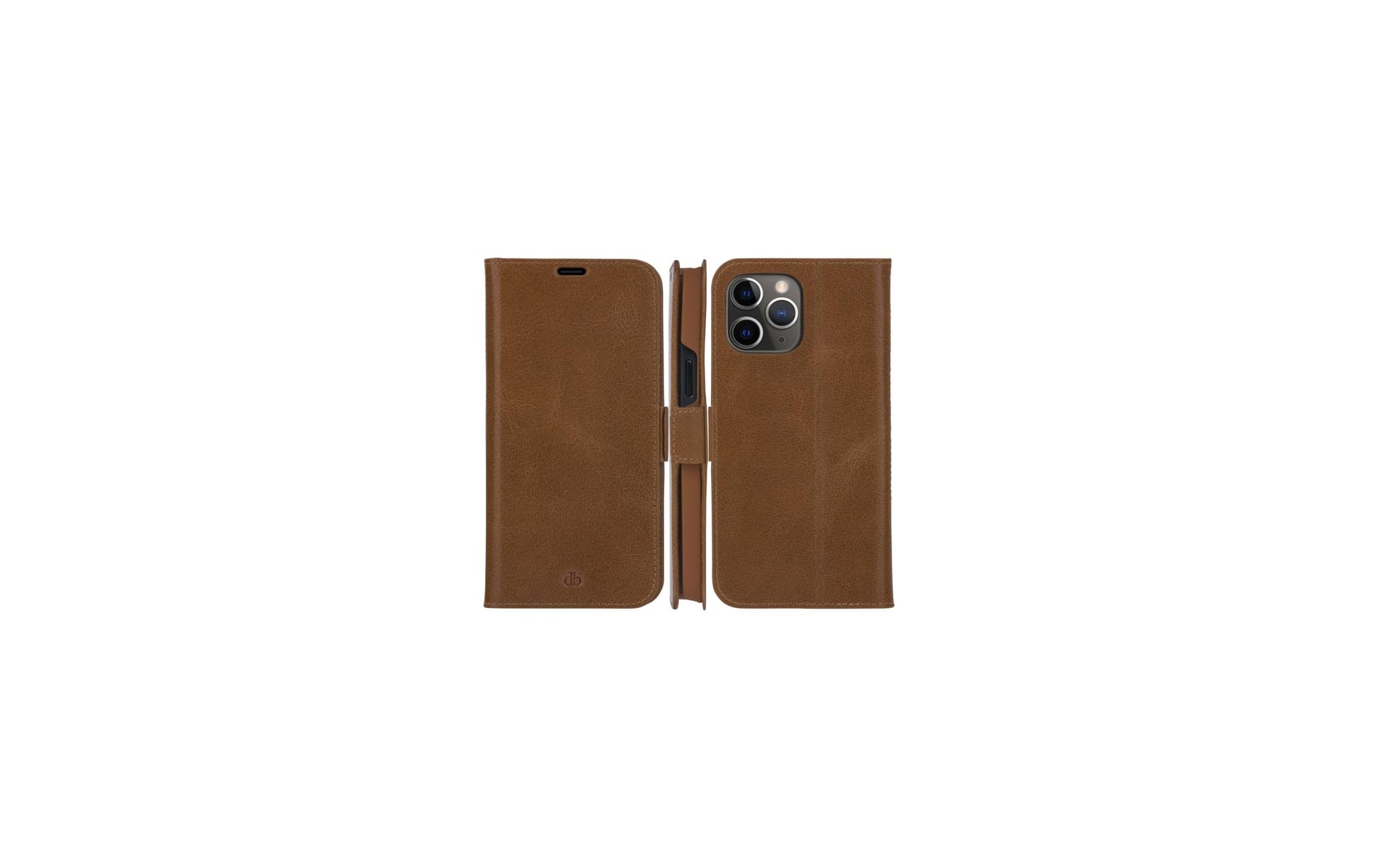 dbramante1928 Copenhagen Slim – Wallethülle – für Apple iPhone 13 Pro Max, 3 Kartenfächer, Leder, Braun